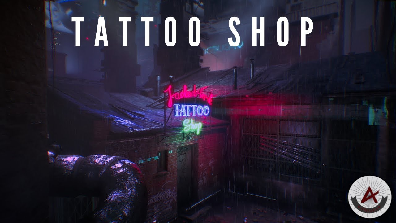 Tattoo Shop - Dark Cyberpunk and Dark Synthwave Mix - YouTube