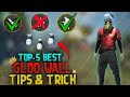 TOP 5 NEW BEST GLOO WALL TIPS & TRICK || FREE FIRE