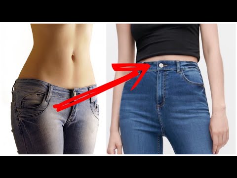 Как сделать джинсы с завышенной талией своими руками