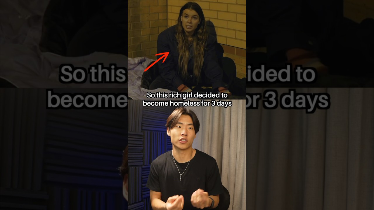 Эта богатая девушка ДОБРОВОЛЬНО согласилась стать бездомной&hellip; #шорты