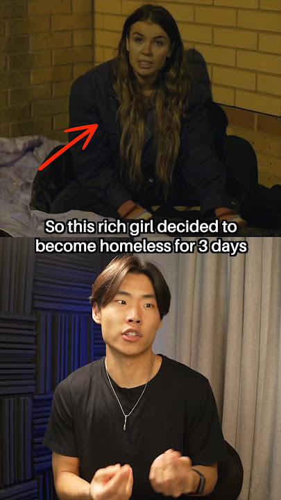This Rich Girl VOLUNTEERED To Be Homeless… #shorts