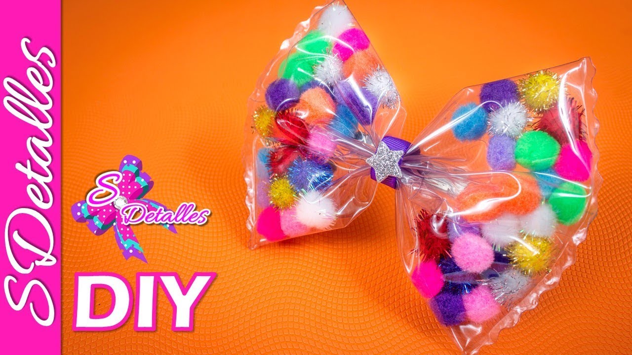 👙 👙 Para ALBERCA O PISCINA!!! 🌴 🌴 Lazos de Plástico con pompones | Video# 114 | SDetalles | DIY