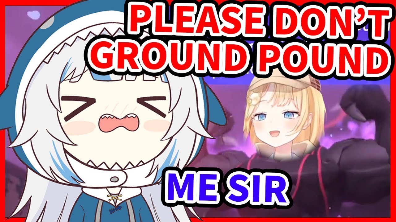 Gura is intimidated by GYM BRO Amelia【Gawr Gura / HololiveEN】