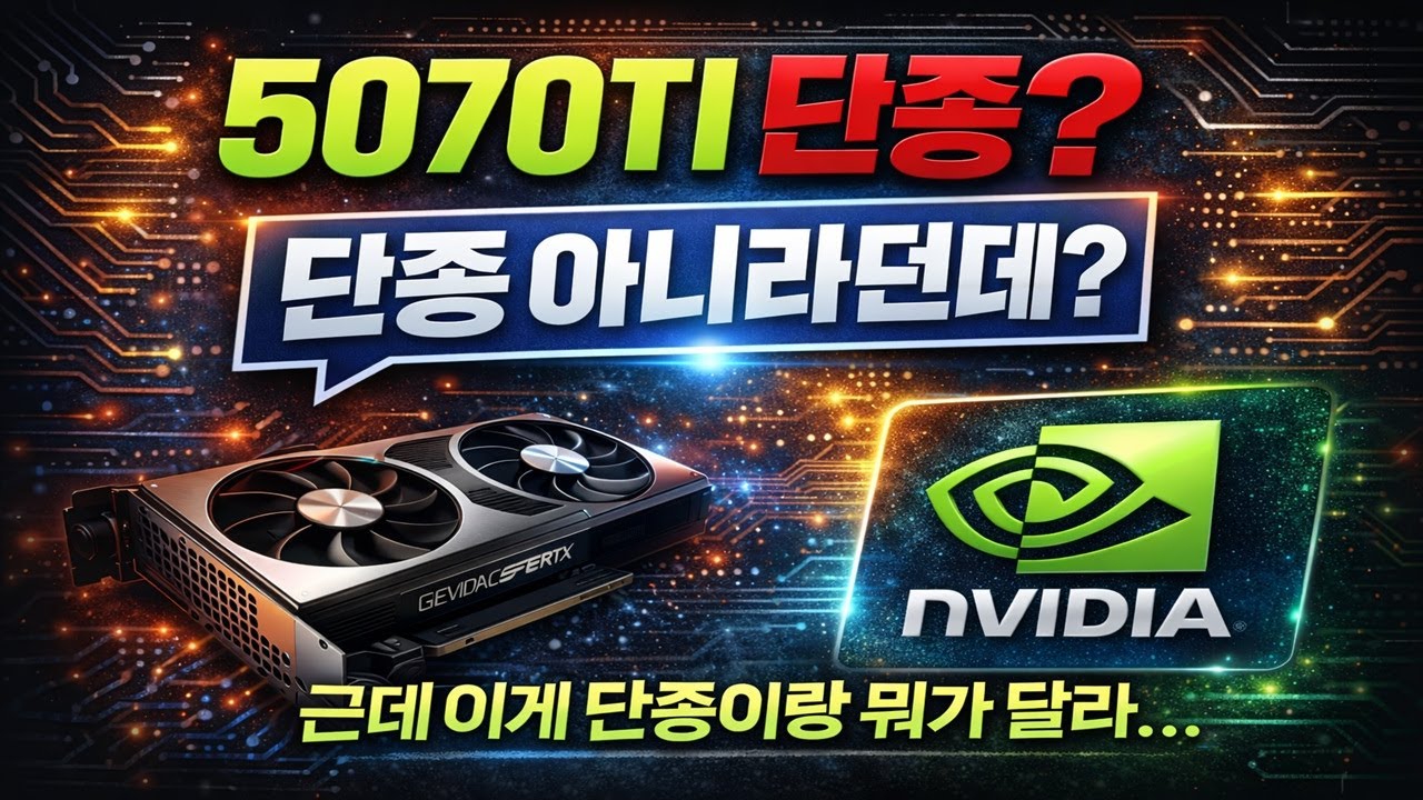 [따끈한 IT 급뉴스] 5070TI 단종? 단종 아니라던데?