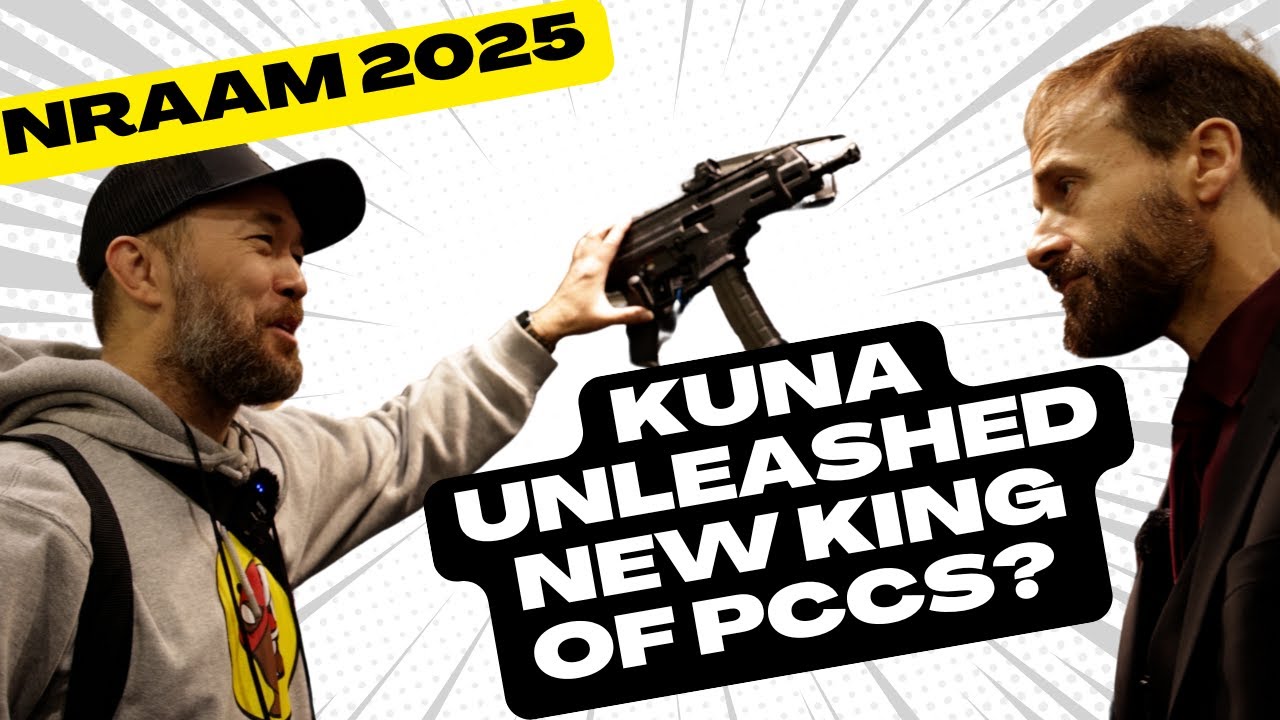 Mr. Rasengun interviewing Mike Humphries from Springfield Armory at NRAAM 2025, showcasing the new KUNA 9mm PDW-style PCC and discussing its features and design.
