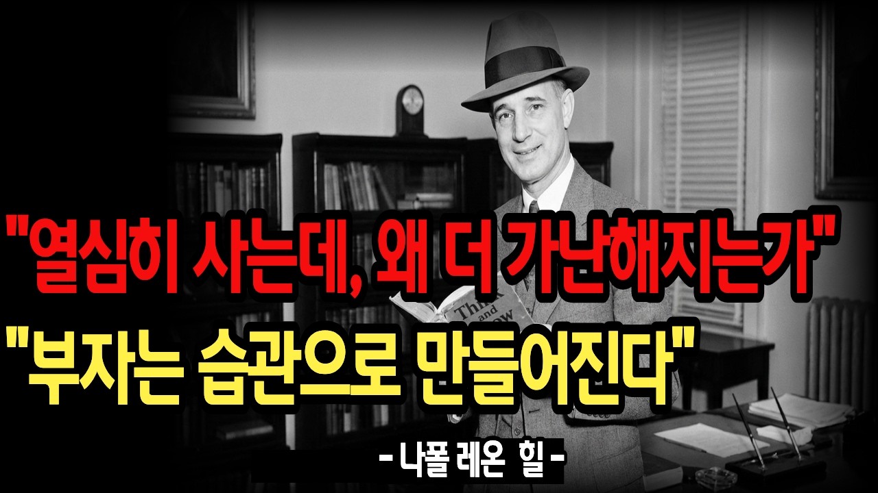 열심히 사는데, 왜 더 가난해지는가 ..부자는 습관으로 만들어진다.  명언 | 인생의 지혜 | 인간관계