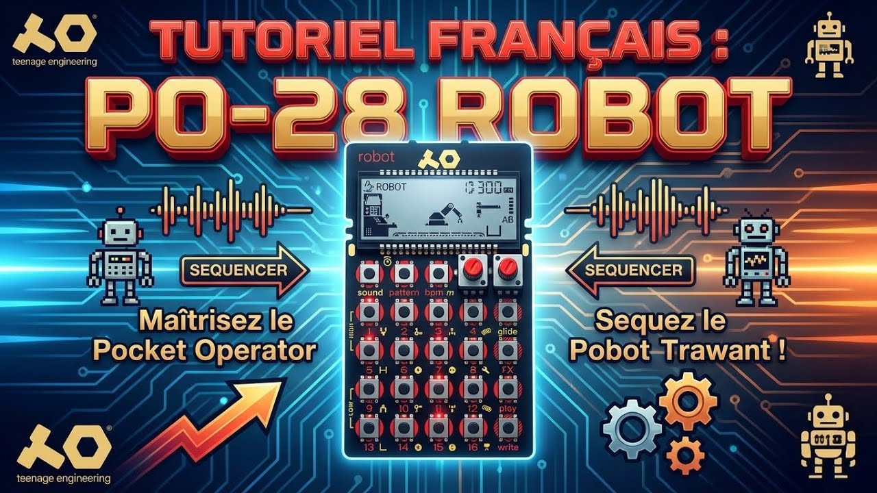Pocket operator👾 ￼PO-28 Robot🤖 - Tuto complet Français 🎛️🎶