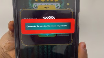 How to Fix Please enter the correct mobile number and password problem solve in Yono Games
