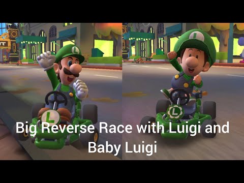 💚 Big Reverse Race with Luigi and Baby Luigi in Vancouver Velocity 💚