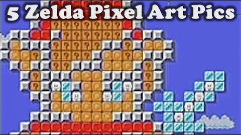 Amazing Zelda Pixel Art in Mario Maker