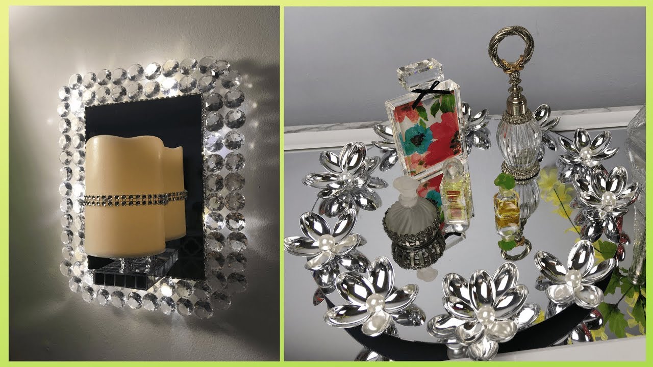 DOLLAR TREE DIY 2019 | 2 EASY GLAM DECOR IDEAS - YouTube