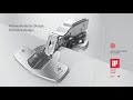 Sensys fast assembly hinge ultimate soft close perfectly designed