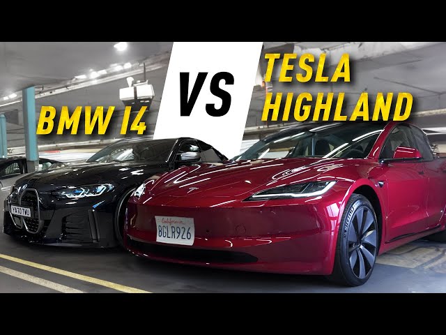 The 2024 BMW i4 vs. Tesla Model 3