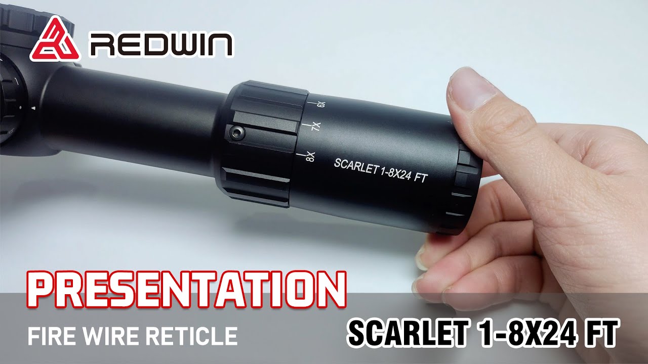 Fiberwire Reticle PRESENTATION Red Win Scarlet 1-8x24 FT LPVO Scope Fiber Wire Reticle ...