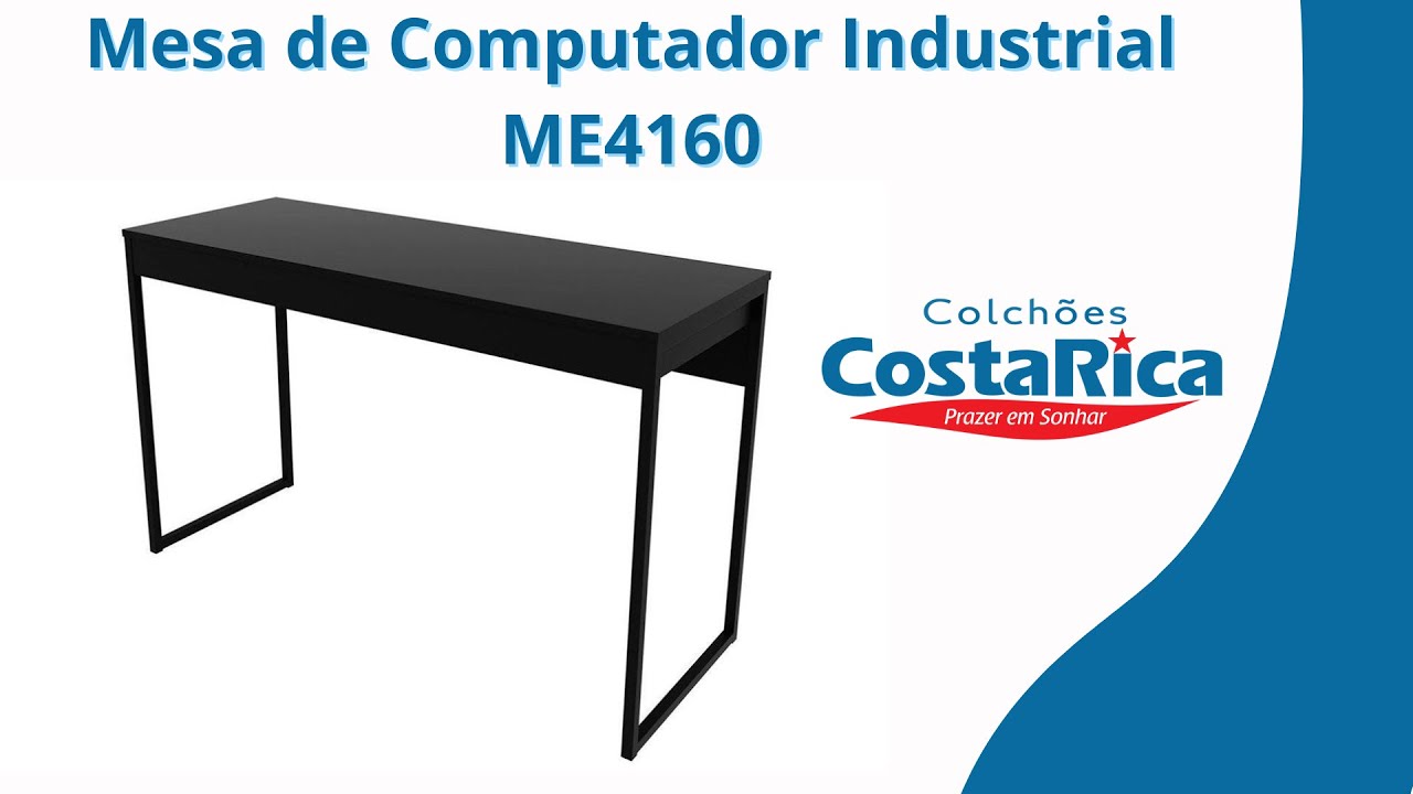 Mesa de Computador Industrial ME4160 - Tecno Mobili - Na Costa Rica Colchões