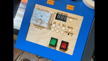 K40 new control panel with ammeter