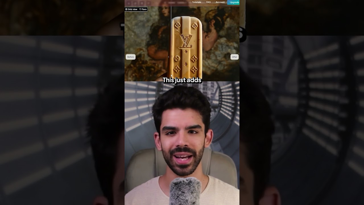 Make Louis Vuitton or Gucci inspired Ice Cream bars with AI