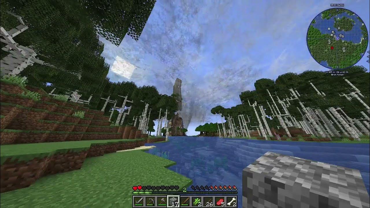 Tornado forming in Minecraft. Weather storms and tornadoes mod. YouTube