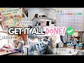 I GOT SO MUCH DONE! 💪🏻|| Cleaning + Chores + Meal Prep + Book Rotation