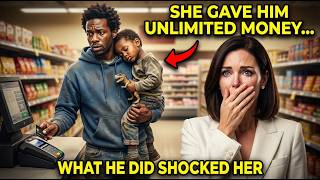 Billionaire Woman Gave A HOMELESS SINGLE DAD Her Credit Card For 24HOURS... What He Did Shocked Her