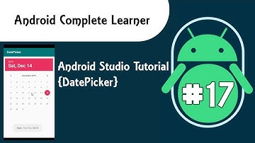 Android Studio Tutorial {DatePicker} #17