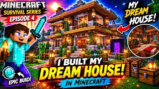 I Built My DREAM HOUSE in Minecraft Survival! 🏠😱 | Episode 4  screenshot 3