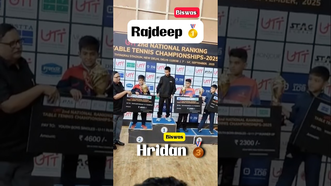 🏓 UTT 2nd National Ranking TT Championships 2025 – Delhi | MGTT Academy Shines with 3 Medals 🌟