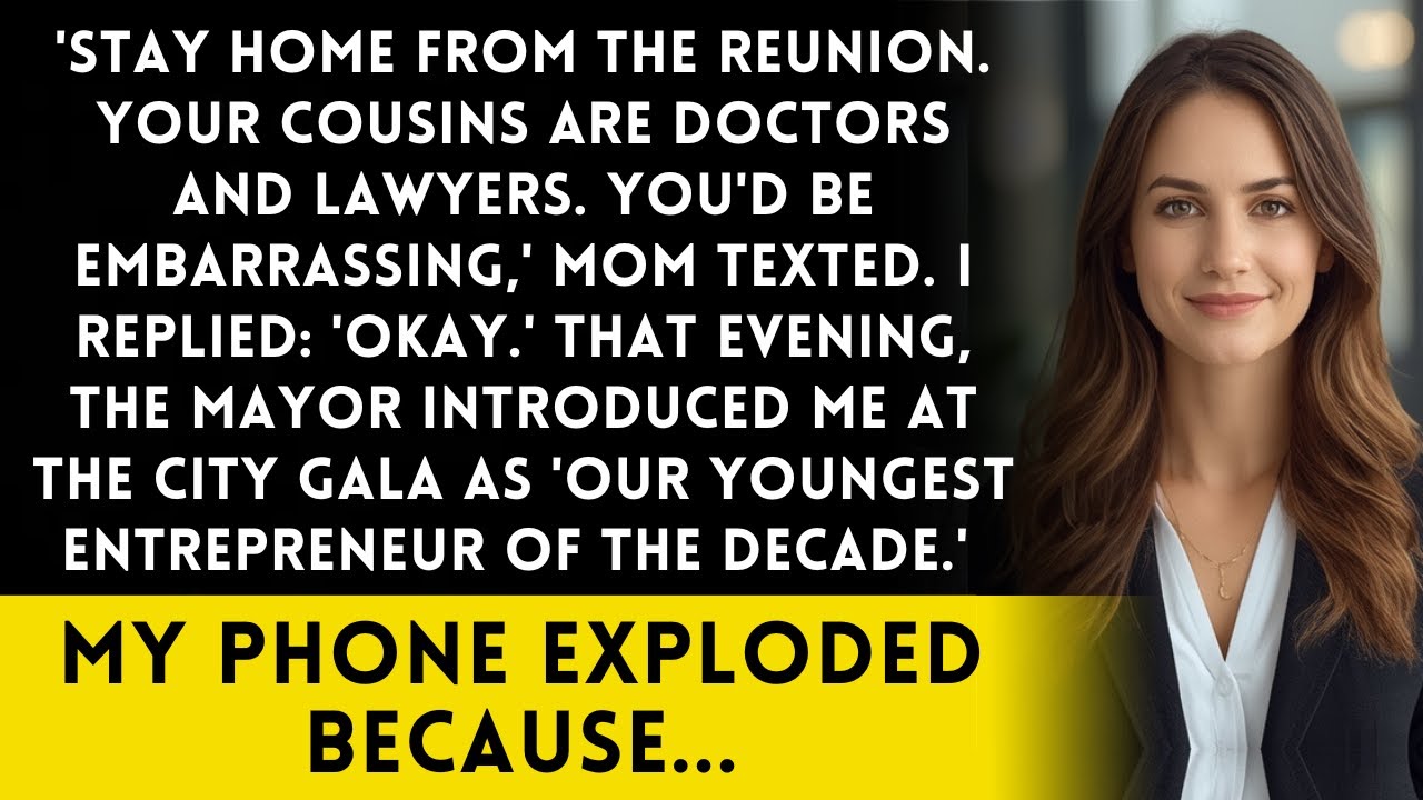 Mom Texted 'Skip The Reunion - You'll Embarrass Your Successful Cousins' - Then The Mayor Spoke