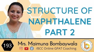 Polynuclear hydrocarbons 6 || structure of naphthalene 2 ||