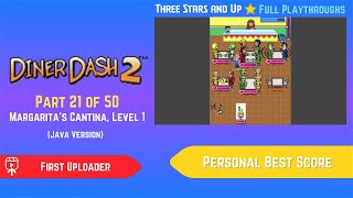 Diner Dash 2 (2007, Java) - Part 21 of 50: Margarita's Cantina, Level 1