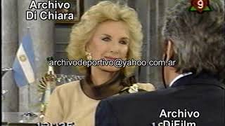 Alain Delon con Mirtha Legrand 1995 DiFilm V-01807