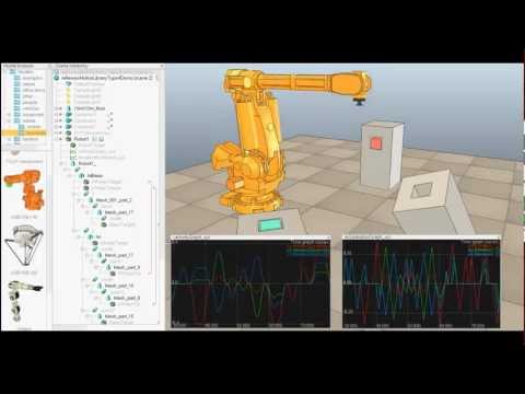 Robotics Simulation: Reflexxes Motion Library type IV in V-REP