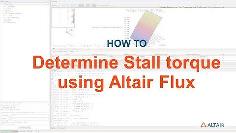 How to determine Stall torque using Flux