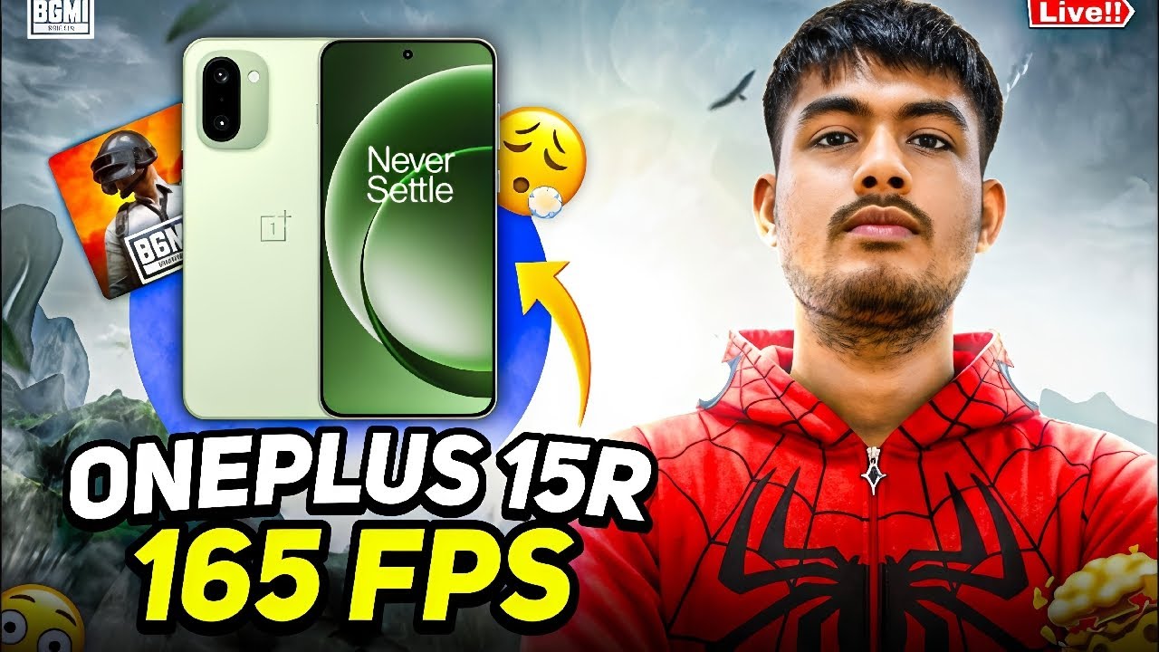 OnePlus 15R 120 FPS BGMI TEST 🔥 FPS METER LIVE | CONQUEROR PUSH GAMEPLAY 