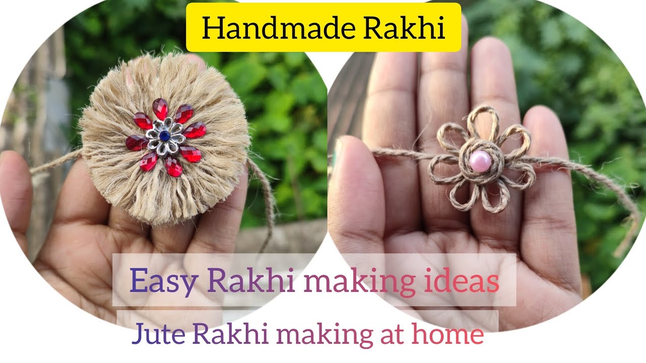 Handmade Rakhi / Rakhi making at home / Rakhi making ideas #diyrakhi # ...