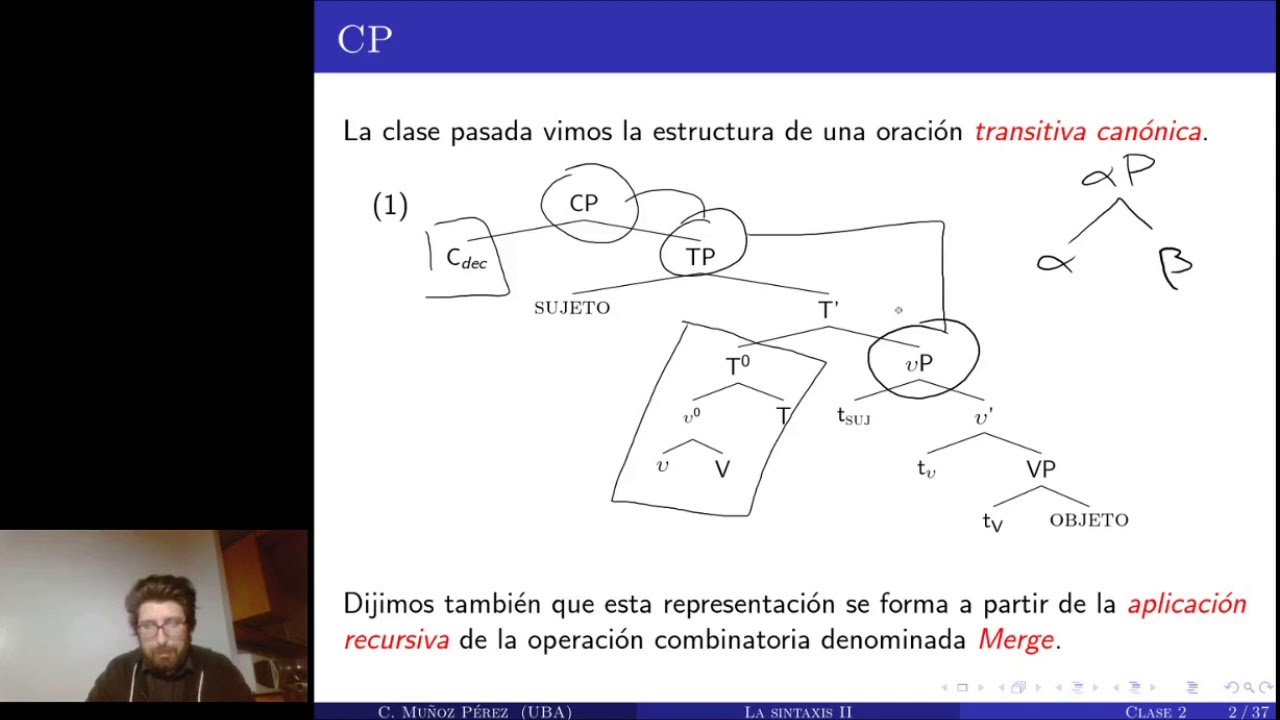 Clase 2 - El Componente sintáctico: el sistema de Agree