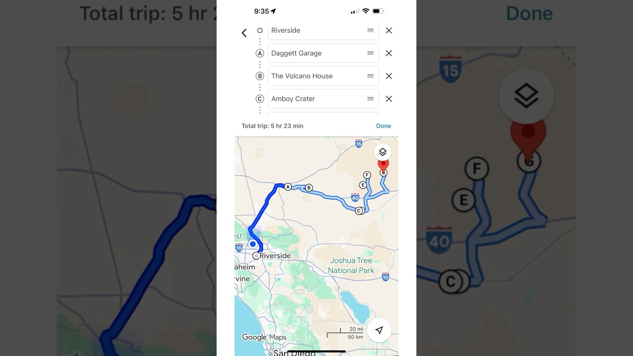 For the Riverside Couple - Barstow - Amboy - Mojave National Preserve Route