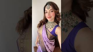 Mehreen Pirzada Sizzling Gorgeous In Saree Look With Heavy Jewellery Latest Video
