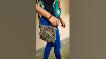 #macrame slingbag #shorts #slingbag #purse #viral #video #reels #boho #instareels #sidebag #youtube