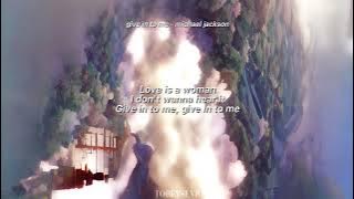 michael jackson - give in to me (sped up)