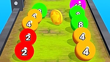 2048 Balls Run Challenge Game - Ball Run 2048 Color Race ! All Levels Gameplay (157-161) android ios