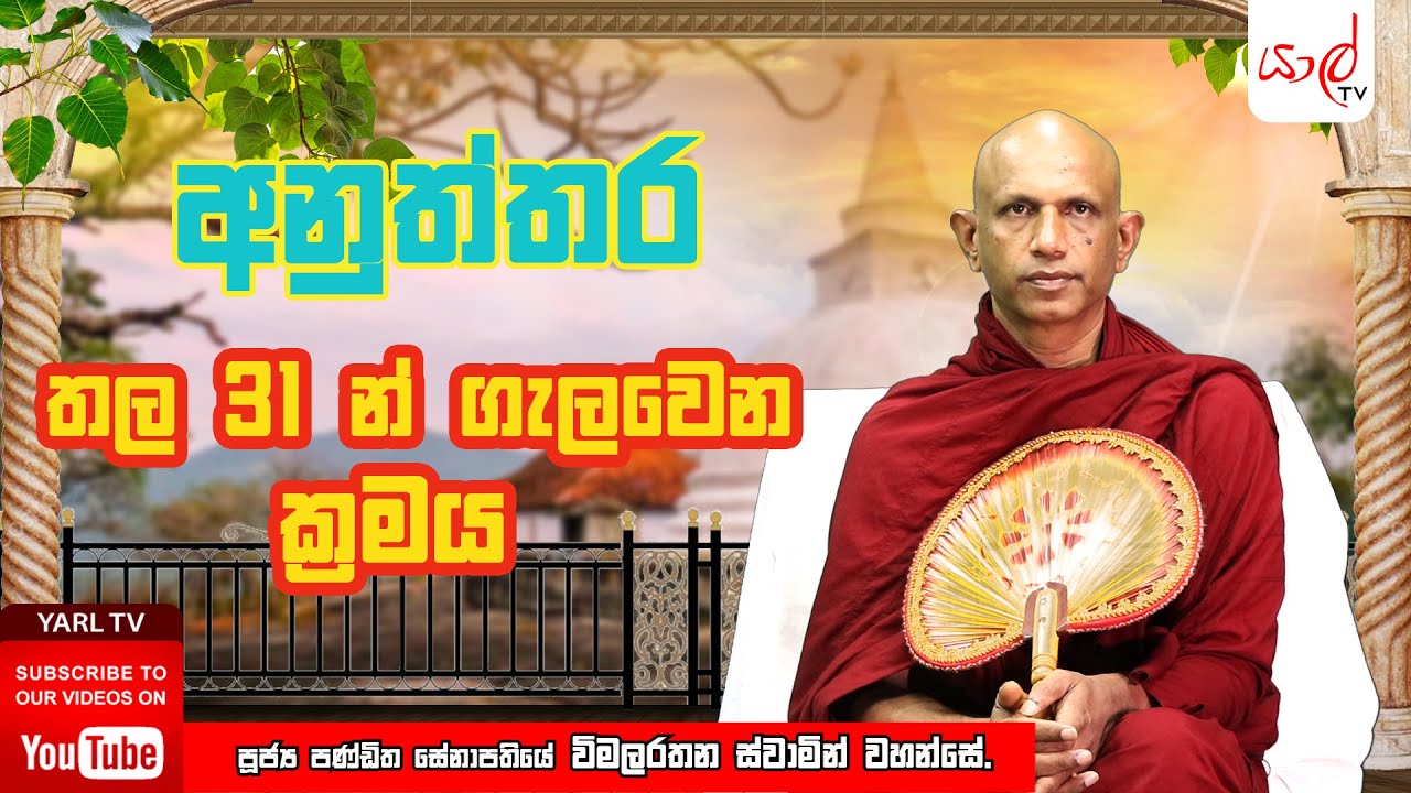 අනුත්තර  | තල 31 න් ගැලවෙන ක්‍රමය ?  | පූජ්‍ය විමලරතන ස්වාමින් වහන්සේ | Episode 11