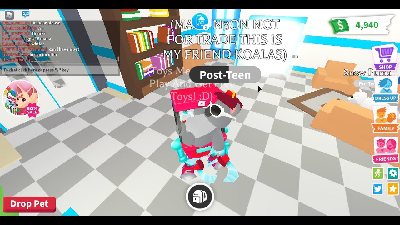 OMG THE LAST KOALA IS FULL GROWN!Adopt Me YouTube