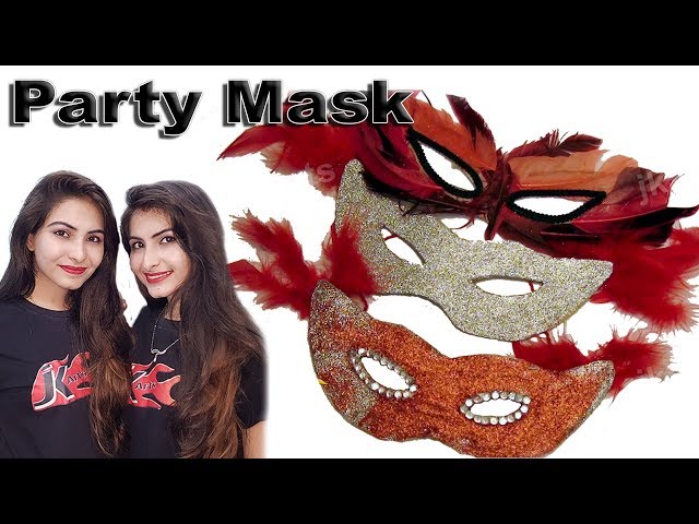 Party Mask / Face Mask - DIY How to make - JK Arts 119 