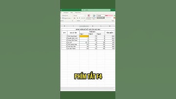 Phím tắt thần thánh trong excel (F4) 🥰🥰🥰
