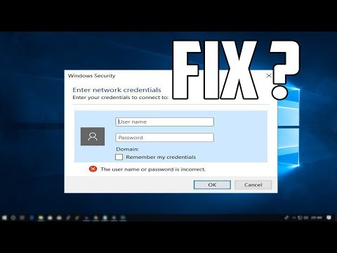 How To Fix or Disable Network Password Credentials in Windows 10