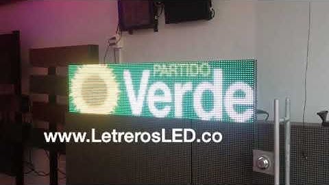 Pantalla LED RGB 128x32  Full Color  Semi Outdoor  Excelente Visibilidad