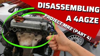 SATISFYING cleanup and disassembly 4AGZE (Manual Conversion Part 4)