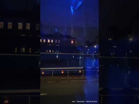 Amazing Night View at Night time! #StockholmSweden #viewfrombus #europeantravel #asmr #motovlog