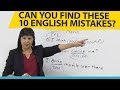 Common English Errors Quiz